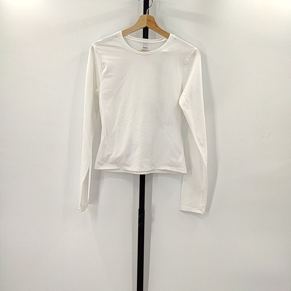 Quince White Sleeved Top M